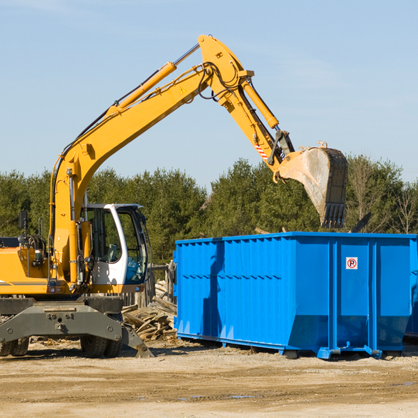 are there any restrictions on where a residential dumpster can be placed in Maryland NY